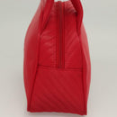 SAINT LAURENT Hand Bag Nylon Red Auth yk18999-4