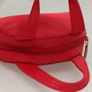 SAINT LAURENT Hand Bag Nylon Red Auth yk18999-6