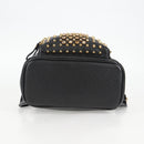 MCM Vicetos Studs Backpack Leather Black Gold Auth yk19000V-5
