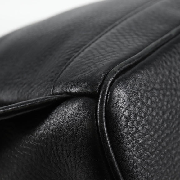 MCM Vicetos Studs Backpack Leather Black Gold Auth yk19000V