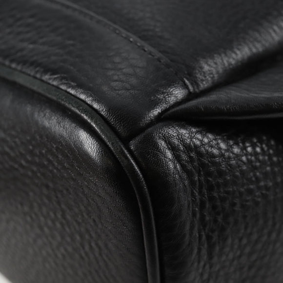 MCM Vicetos Studs Backpack Leather Black Gold Auth yk19000V