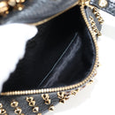 MCM Vicetos Studs Backpack Leather Black Gold Auth yk19000V-21