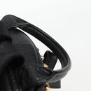 MCM Vicetos Studs Backpack Leather Black Gold Auth yk19000V-14