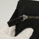 GUCCI GG Canvas Waist bag Black Silver 28566 Auth yk19002-10