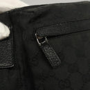 GUCCI GG Canvas Waist bag Black Silver 28566 Auth yk19002-17