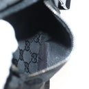 GUCCI GG Canvas Waist bag Black Silver 28566 Auth yk19002-20