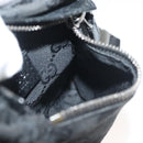 GUCCI GG Canvas Waist bag Black Silver 28566 Auth yk19002-21