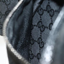 GUCCI GG Canvas Waist bag Black Silver 28566 Auth yk19002-22