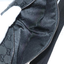 GUCCI GG Canvas Waist bag Black Silver 28566 Auth yk19002-11