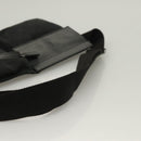 GUCCI GG Canvas Waist bag Black Silver 28566 Auth yk19002-7