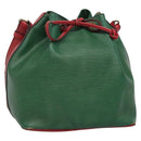 LOUIS VUITTON Epi Petit Noe Shoulder Bag Bicolor Green Red M44147 Auth yk19006-1