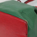 LOUIS VUITTON Epi Petit Noe Shoulder Bag Bicolor Green Red M44147 Auth yk19006-9