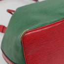 LOUIS VUITTON Epi Petit Noe Shoulder Bag Bicolor Green Red M44147 Auth yk19006-14