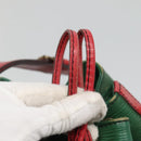 LOUIS VUITTON Epi Petit Noe Shoulder Bag Bicolor Green Red M44147 Auth yk19006-10