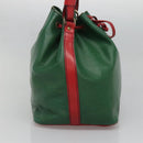 LOUIS VUITTON Epi Petit Noe Shoulder Bag Bicolor Green Red M44147 Auth yk19006-3
