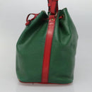 LOUIS VUITTON Epi Petit Noe Shoulder Bag Bicolor Green Red M44147 Auth yk19006-4