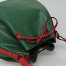 LOUIS VUITTON Epi Petit Noe Shoulder Bag Bicolor Green Red M44147 Auth yk19006-6