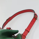 LOUIS VUITTON Epi Petit Noe Shoulder Bag Bicolor Green Red M44147 Auth yk19006-8