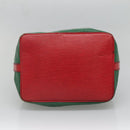 LOUIS VUITTON Epi Petit Noe Shoulder Bag Bicolor Green Red M44147 Auth yk19006-5