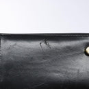 Salvatore Ferragamo Gancini Hand Bag Leather Black Gold Auth yk19008-9