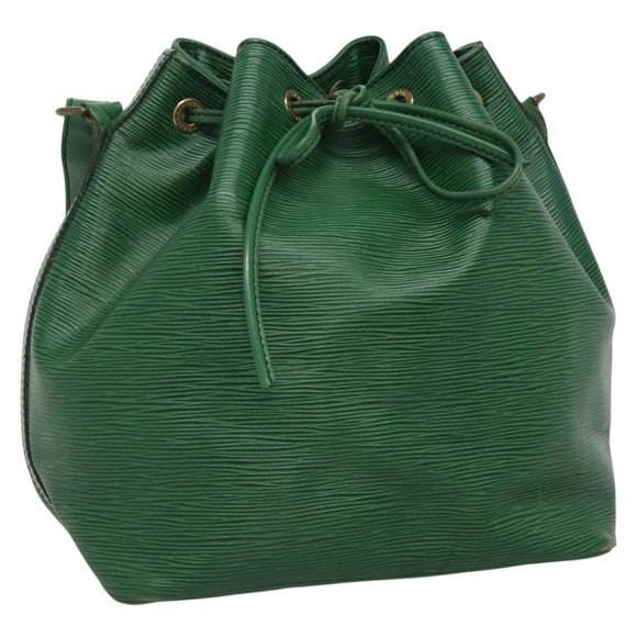 LOUIS VUITTON Epi Petit Noe Shoulder Bag Green M44104 LV Auth yk19009