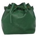 LOUIS VUITTON Epi Petit Noe Shoulder Bag Green M44104 LV Auth yk19009-13