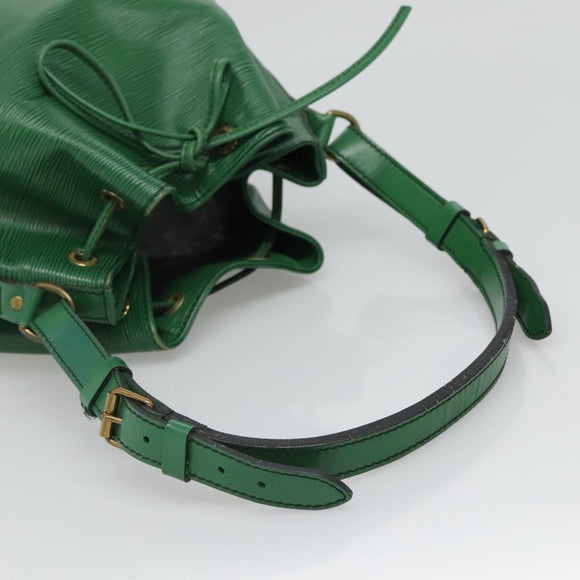 LOUIS VUITTON Epi Petit Noe Shoulder Bag Green M44104 LV Auth yk19009