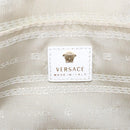 VERSACE Tote Bag Leather White Gold Auth yk19012-12