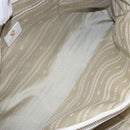 VERSACE Tote Bag Leather White Gold Auth yk19012-11