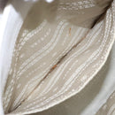 VERSACE Tote Bag Leather White Gold Auth yk19012-21