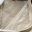 VERSACE Tote Bag Leather White Gold Auth yk19012-22