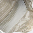 VERSACE Tote Bag Leather White Gold Auth yk19012-23