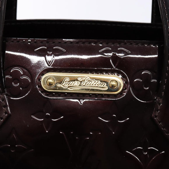 LOUIS VUITTON Monogram Vernis Wilshire PM Hand Bag Amarante M93641 Auth yk19019