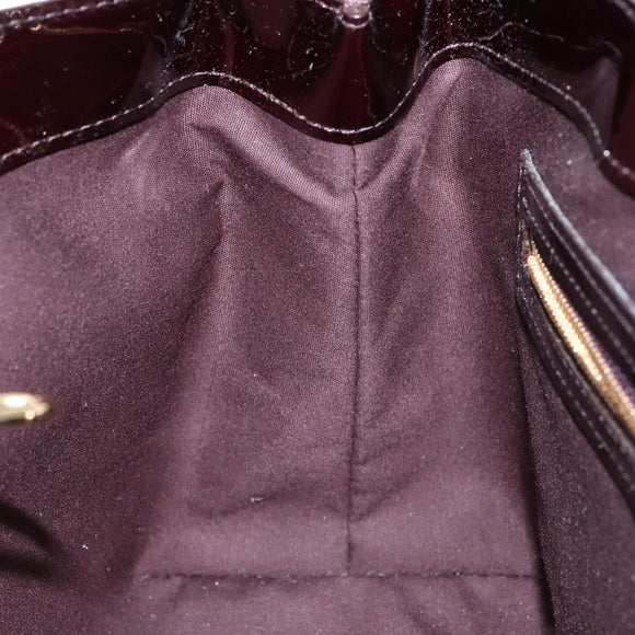 LOUIS VUITTON Monogram Vernis Wilshire PM Hand Bag Amarante M93641 Auth yk19019