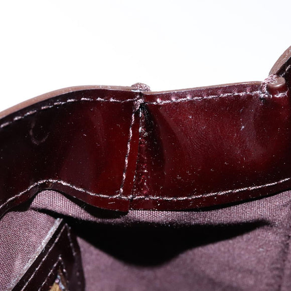 LOUIS VUITTON Monogram Vernis Wilshire PM Hand Bag Amarante M93641 Auth yk19019