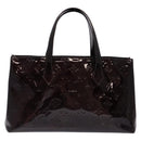 LOUIS VUITTON Monogram Vernis Wilshire PM Hand Bag Amarante M93641 Auth yk19019-2
