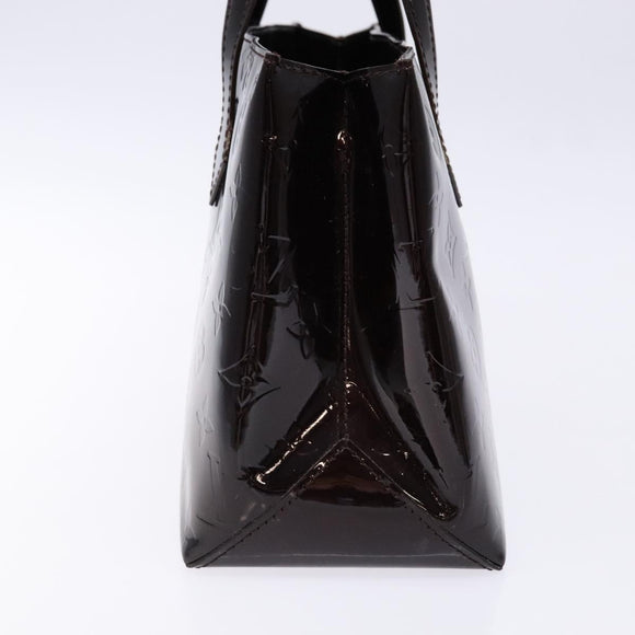 LOUIS VUITTON Monogram Vernis Wilshire PM Hand Bag Amarante M93641 Auth yk19019