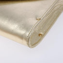 Salvatore Ferragamo Gancini Shoulder Bag Leather Gold Tone Auth yk19023-15