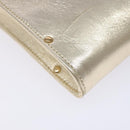 Salvatore Ferragamo Gancini Shoulder Bag Leather Gold Tone Auth yk19023-16