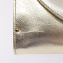 Salvatore Ferragamo Gancini Shoulder Bag Leather Gold Tone Auth yk19023-8