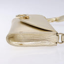 Salvatore Ferragamo Gancini Shoulder Bag Leather Gold Tone Auth yk19023-3