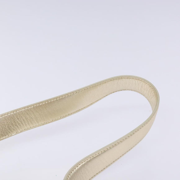 Salvatore Ferragamo Gancini Shoulder Bag Leather Gold Tone Auth yk19023