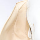 CELINE Shoulder Bag Leather Gold White Auth yk19029-20