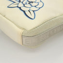 CHANEL Sports Line Shoulder Bag Nylon White Silver CC Auth yk19044-14