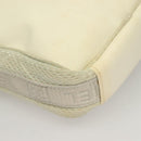 CHANEL Sports Line Shoulder Bag Nylon White Silver CC Auth yk19044-15