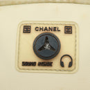 CHANEL Sports Line Shoulder Bag Nylon White Silver CC Auth yk19044-17