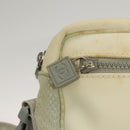 CHANEL Sports Line Shoulder Bag Nylon White Silver CC Auth yk19044-18