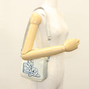 CHANEL Sports Line Shoulder Bag Nylon White Silver CC Auth yk19044-24