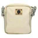 CHANEL Sports Line Shoulder Bag Nylon White Silver CC Auth yk19044-2