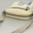 CHANEL Sports Line Shoulder Bag Nylon White Silver CC Auth yk19044-6